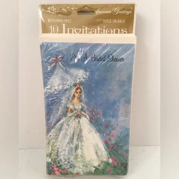 American Greetings | Party Supplies | New In Package Vintage Bridal Shower  Invitations 2 Total Count | Poshmark